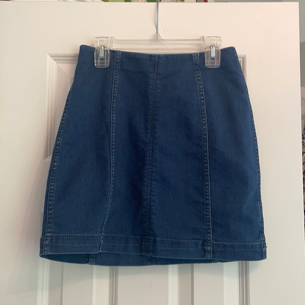 Free people denim skirt